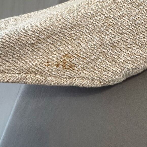 Orvis Men’s Round Neck Color Block Sweater Size Large 100% Cotton Preppy Style - Picture 6 of 12